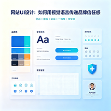 烟台建站-网站UI设计：如何用视觉语言传递品牌信任感
